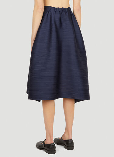 Pleats Please Issey Miyake Hug Midi Skirt Blue plp0251020