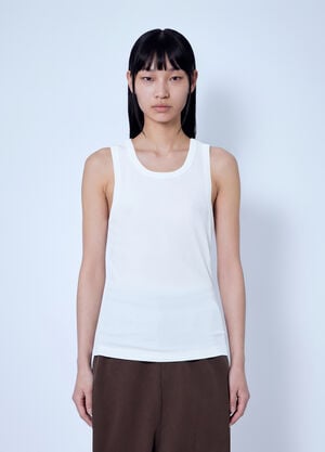 Entire Studios Ribbed-Knit Tank Top White ent0266021