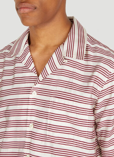 Soulland Orson Stripe Shirt Red sld0149007
