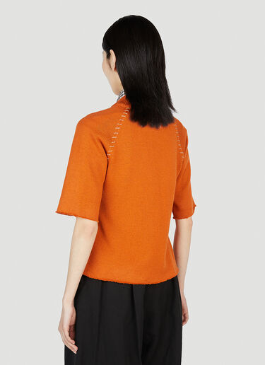 Overlay Knit Top Maison Margiela Overlay Knit Top Orange mla0251004