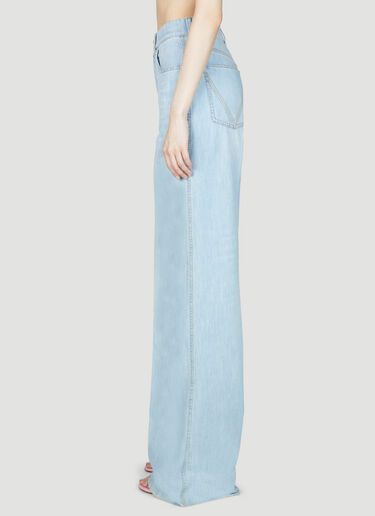 Bottega Veneta Wide Leg Jeans Blue bov0255009