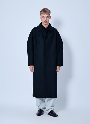 LN-CC® - Jil Sander: Classic Long Coat - Black Jil Sander Classic Long Coat Black jil0166004