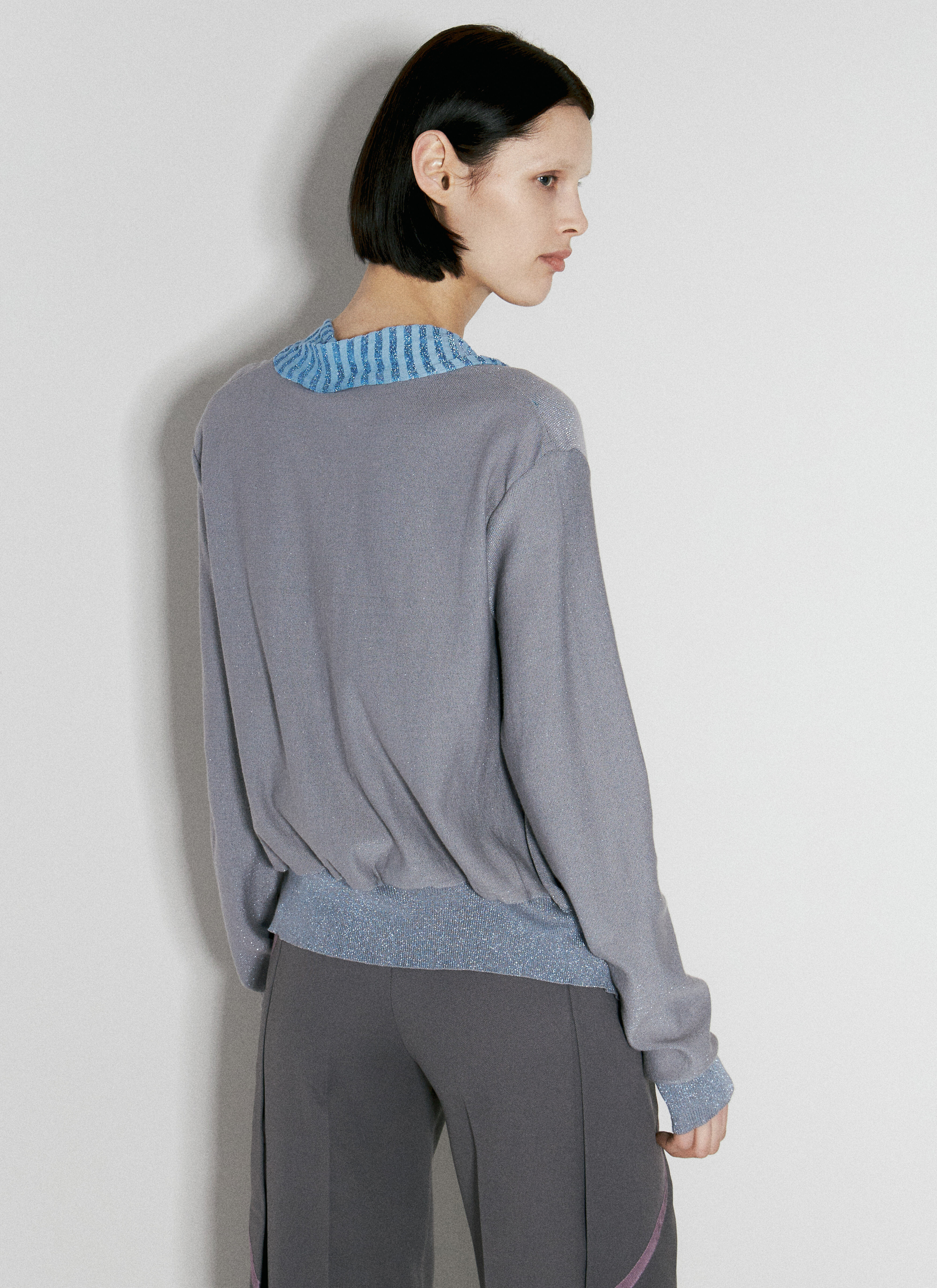 Kiko Kostadinov Arova Knit Cardigan en Grey pour femme | LN-CC®