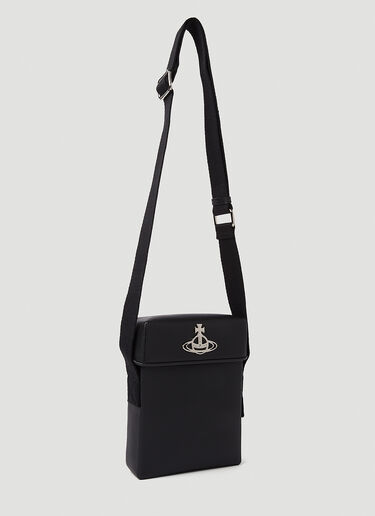 Vivienne Westwood Logo Plaque Crossbody Bag Black vvw0150011