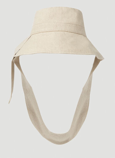 Jacquemus Le Bob Bando Hat Beige jac0151040