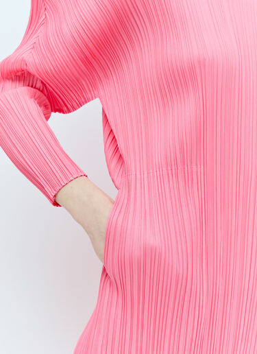 Pleats Please Issey Miyake Monthly Colors: February Midi Dress Pink plp0256003