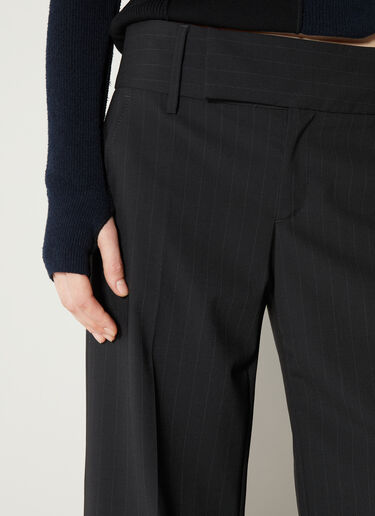 Pinstripe Pants MM6 Maison Margiela Pinstripe Pants Black mmm0253013