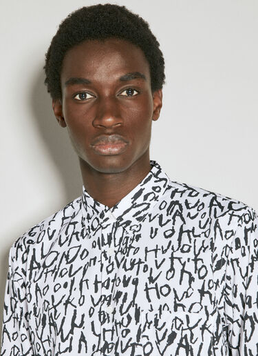 Comme des Garçons Homme Plus 徽标印花衬衫  白色 hpl0154011
