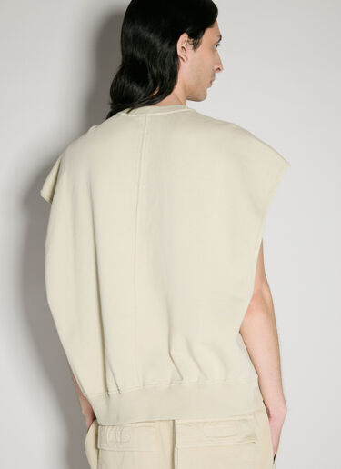 Rick Owens DRKSHDW Tatlin Sweatshirt Vest Beige drk0156010