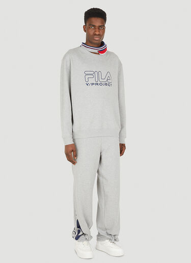 Y/Project x FILA Triple Collar Sweatshirt Grey ypf0348009