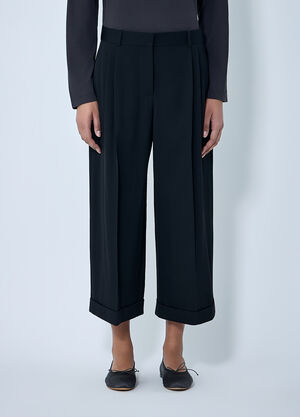 The Row Lior Cropped Pants Black row0264059