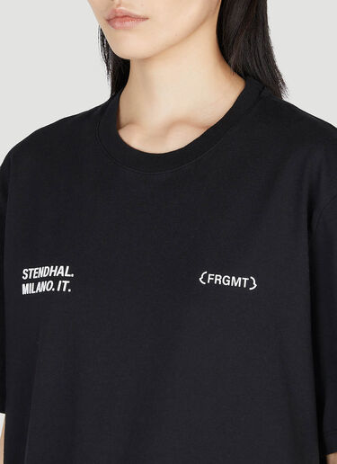 7 Moncler Fragment Logo T-Shirt Black mfr0354005