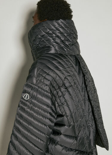 Moncler + Rick Owens Radiance 羽绒围巾 黑色 mcs0355016