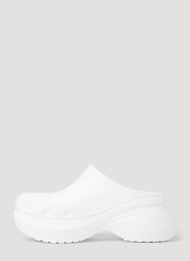 Balenciaga Crocs Platform Mules White bal0252070