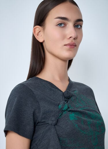 Logo Motif T-Shirt Alexander Wang Logo Motif T-Shirt Black awg0262002