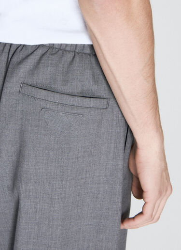 Prada 울 팬츠 그레이 pra0156004