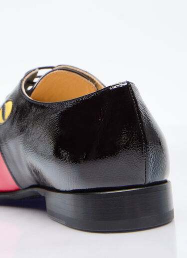 Walter Van Beirendonck 크로커다일 레이스업 슈즈 블랙 wlt0156039