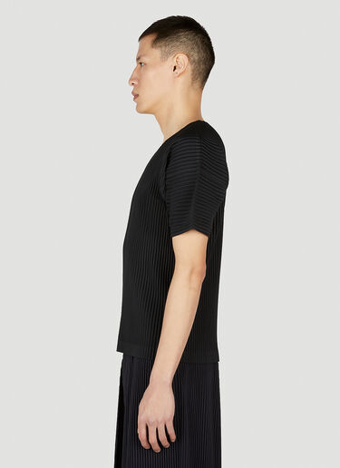 T-Shirt Homme Plissé Issey Miyake T-Shirt Black hmp0152019