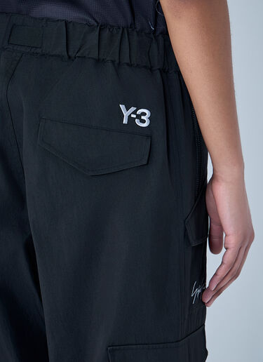 Y-3 MERCEDES Cargo Trousers with Utility Detailing Black yyy0364070