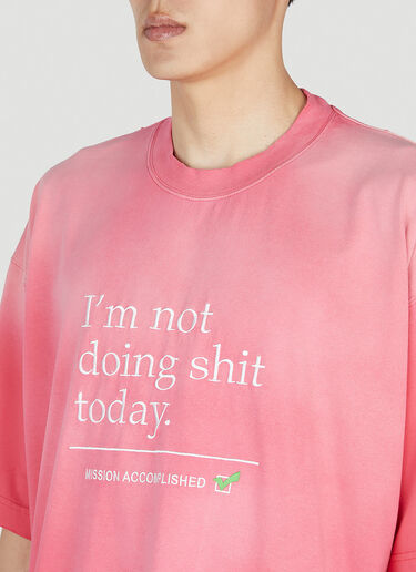 VETEMENTS Slogan T-Shirt Pink vet0351001