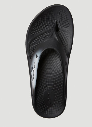 And Wander x OOFOS Original Recovery Flip Flops Black anw0148039
