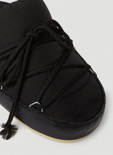 Lace Up Mules Moon Boot Lace Up Mules Black mnb0350007