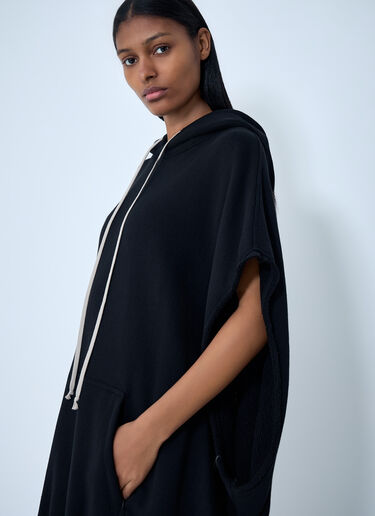 Rick Owens Hooded Cape T-Shirt Black ric0263006