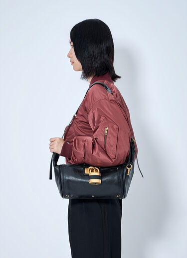 Chloé 帕丁顿纹理肩包 黑色 chl0265060