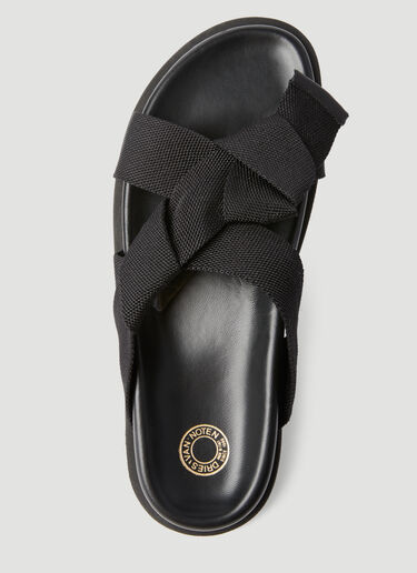 Dries Van Noten Knotted Slides Black dvn0156035