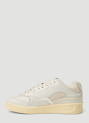 Jil Sander 压印徽标运动鞋 奶油色 jil0151015