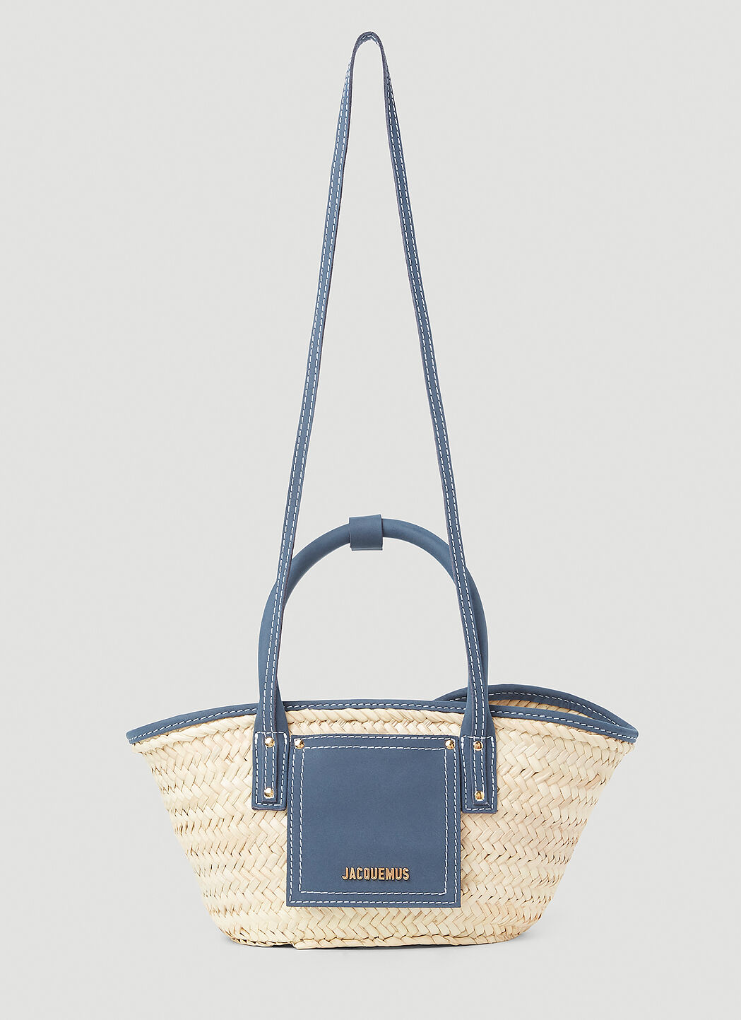 Jacquemus Women s Le Petit Panier Soleil Tote Bag in Blue LN CC