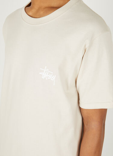 Stüssy Logo Print T-Shirt Beige sts0347022