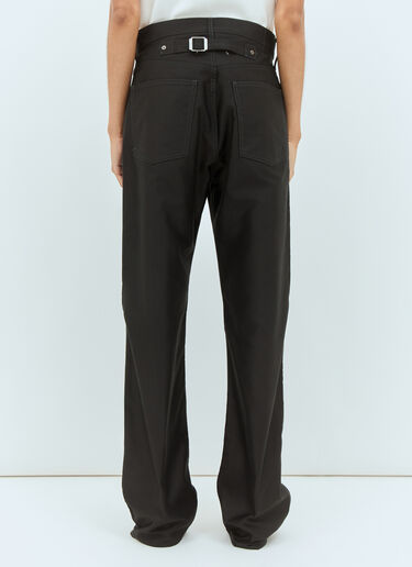 Maison Margiela Straight-Leg Coated Jeans Black mla0257003