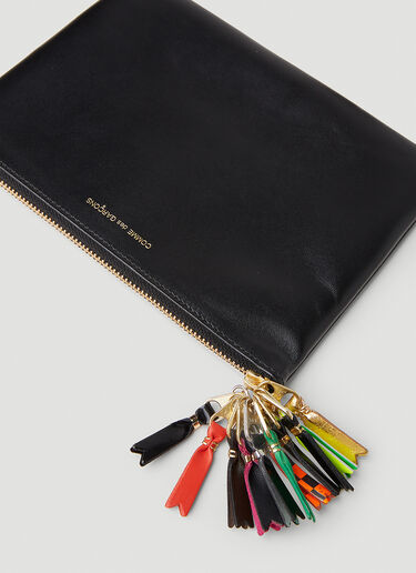Logo Zipper Pull Wallet Comme des Garçons Wallet Logo Zipper Pull Wallet Black cdw0351026