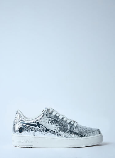 A BATHING APE® Bape Sta #5 Sneakers Silver aba0159002