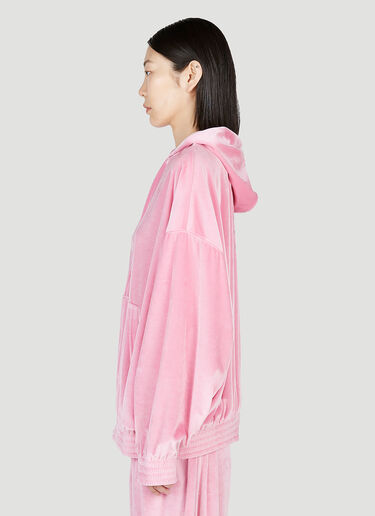 Balenciaga BBパリ・ジップアップ・フーデッド・スウェットシャツ ピンク bal0253010