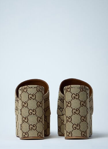Gucci Horsebit Wedge Sandals Beige guc0259047