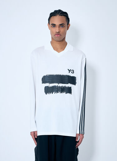 Y-3 U GFX Polo Shirt White yyy0160027