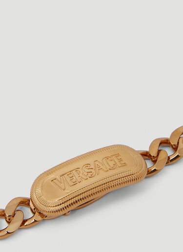 Versace Logo Nameplate Bracelet Gold ver0150025
