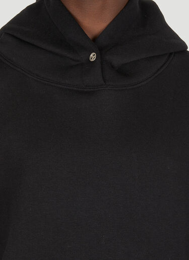 The Salvages Snap Fastening Hooded Sweatshirt Black slv0148009