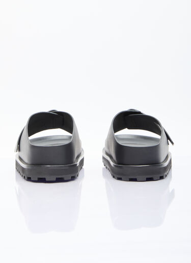 Jil Sander+ Leather Slides Black jsp0255016