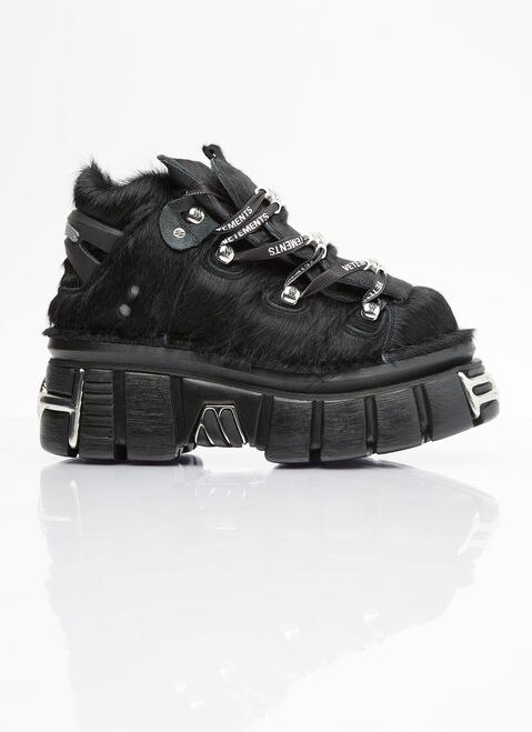 VETEMENTS x ニューロック プラットフォームスニーカー ブラック vet0254010