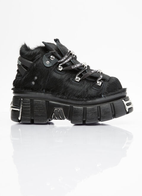 Balenciaga x New Rock Platform Sneakers Black bal0253075