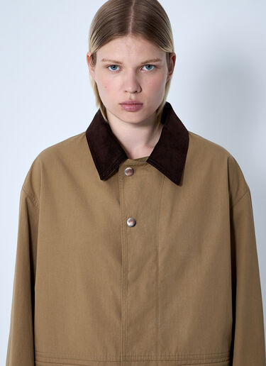 The Row Frank Jacket Brown row0260006