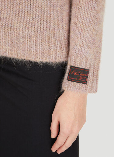 Raf Simons Logo Patch Sweater Pink raf0250014