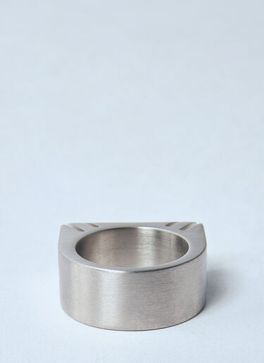 Rick Owens 斜面戒指 银色 ric0159067