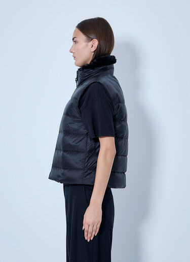 LN-CC® - Max Mara: Padded Vest with High Collar - Black Max Mara Padded Vest with High Collar Black max0266150