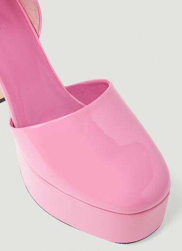 BY FAR Barb Lipstick Platform Heels Pink byf0252028