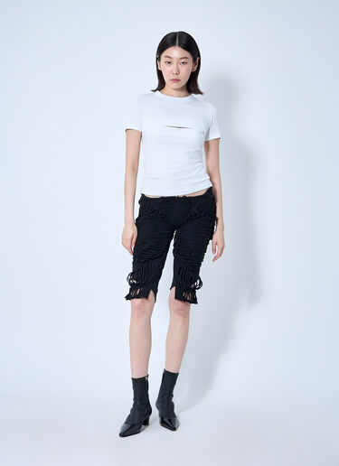 Sia Arnika Distressed Jersey Shorts Black sia0260009