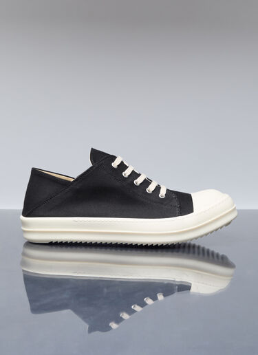 Rick Owens DRKSHDW Canvas Slip On Sneakers Black drk0156018